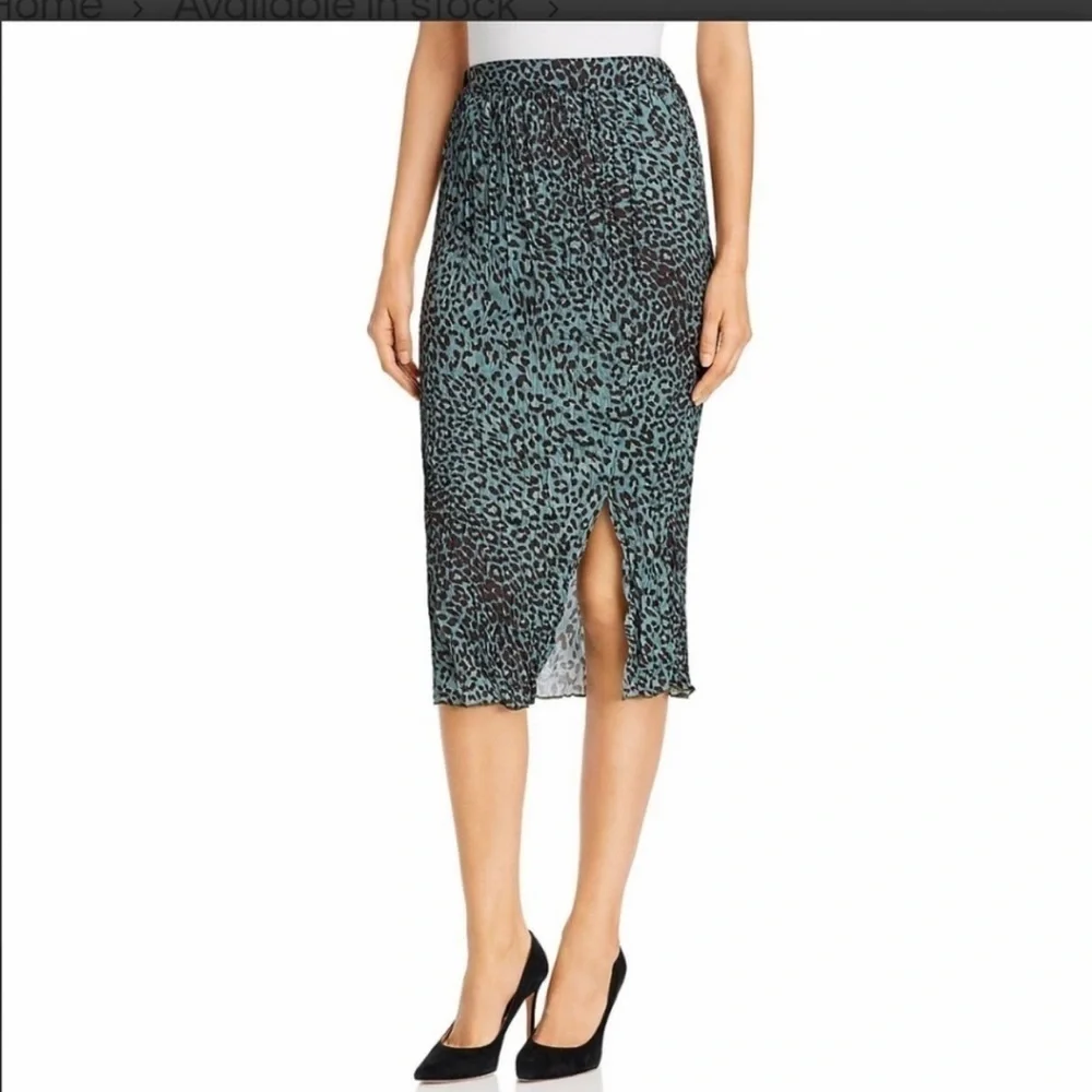 Elan Leopard Print Skirt NWT